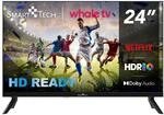 Smart Tech 24HH01V Fernseher 24 Zoll Smart TV - HDR Fernseher mit HD Aufl&ouml;sung,
