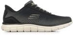 Skechers Herren Track REVNO Trainer, Olive Mesh/Synthetic/Black Trim, 41 EU