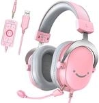 FIFINE Gaming Headset mit Mikrofon, Over Ear Kopfh&ouml;rer mit Kabel, USB Headset...