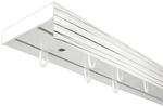 SN Deco - Vorhangschiene SH Set 2-l&auml;ufig wei&szlig; 300cm, Gardinenschiene,...
