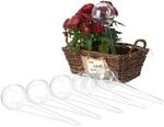 Relaxdays Bew&auml;sserungskugeln, 6er Set, Durstkugeln f&uuml;r Pflanzen, 250 ml,