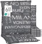 Beo&reg; Barcelona Niedriglehner Gartenstuhlauflagen 6er Set | Waschbar,...
