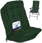 Beautissu 4er Set Hochlehner Auflagen 120x50x8cm - Sitzpolster Set f&uuml;r...