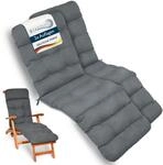 Beautissu 2X Bequeme Liegenauflage Deckchair & Sonnenliegen 200x50cm Flair DC...