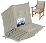 Beautissu 8er Set Niedriglehner Auflage Gartenstuhl 100x50x6 cm Loft NL -...