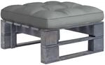vidaXL Kiefernholz Grau Impr&auml;gniert Gartenhocker Fu&szlig;hocker Sitzhocker Hocker