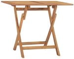 vidaXL Teak Massiv Garten Esstisch Klappbar Gartentisch Holztisch Klapptisch