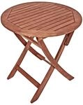 Spetebo Eukalyptus Gartentisch Stockholm rund - 70 x 73 cm - Klapptisch aus FSC