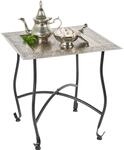 Marokkanischer Tisch Beistelltisch aus Metall Sule 42cm eckig | Orientalischer...
