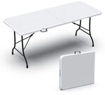 VOUNOT Gartentisch Klapptisch 180x75 cm, Campingtisch Buffettisch Klappbar mit