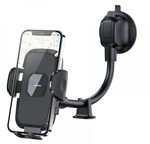 Jr Zs259 Mechanical Car Holder(Long Arm Sucker) -Black