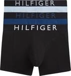Tommy Hilfiger Herren 3er Pack Boxershorts Trunks mit Logobund, Mehrfarbig (BRZ