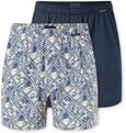 Schiesser Herren 2 Pack Boxershorts Baumwolle Jersey weich Multipack -...