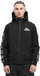 Lonsdale Herren Jacke mit Kapuze normale Passform OUSTON, Black/White, XXL
