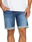 Replay Jeans Shorts Herren Stretch Kurz Slim Fit New Anbass Kurze Hosen Bermuda