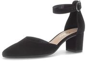 Gabor 81.340.17 Damen Spangenpumps Rauleder in schwarz - Gr. 39