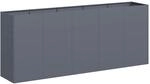 vidaXL Pflanzk&uuml;bel Anthrazit 200x40x80 cm Kaltgewalzter Stahl, Pflanzschale,