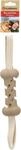 Flamingo Hundespielzeug &ndash; Wilga Knochen mit Seil Braun &ndash; TPR+Bambus, 2 Griffe &ndash;