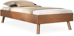 IDIMEX Futonbett Karri 90 x 200 cm, Kastanie &ndash; Einzelbett aus Massivholz mit