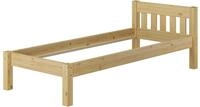 Erst-Holz&reg;Kieferbett Natur Einzelbett 90x200 Massivholz-Bettgestell Futonbett...
