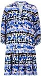 Betty Barclay Damen Stufenkleid mit 3/4 Arm 36, Blau/Beige