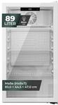 YUNA Cool-View GKS90W Glast&uuml;rk&uuml;hlschrank | 89 L | wei&szlig;