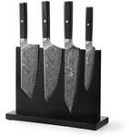 Wakoli Culinary Asia 5-teiliges K&uuml;chenmesser-Set mit magnetischem Messerblock...