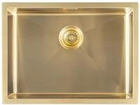 Sapho ZENITH Edelstahl-sp&uuml;le 60x45cm, Gold matt