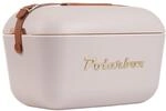 Retro K&uuml;hltasche mit Lederband 20 Liter - Polarbox - Perle