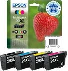 Epson Multipack 29XL Strawberry, Original XL High Yield Tintenpatronen, 4 Farben