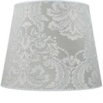 XL Lampenschirm Stoff in Silber f&uuml;r Stehlampen Wohnzimmer H:30 cm E27 blendarm