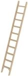 PROREGAL Stufen-Anlegeleiter Holz ohne Traverse | 10 Stufen | Leiter,...