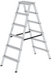 PROREGAL ML Stufen-Stehleiter | beidseitig begehbar | 2x6 Stufen | Leiter,