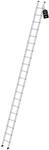 PROREGAL Sprossen-Anlegeleiter 350mm ohne Traverse Made in Germany | 20...