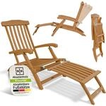 Juskys&reg; Sonnenliege Evia - klappbar f&uuml;r Garten & Terrasse, ge&ouml;ltes...