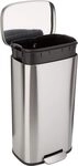 Amazon Basics 30 l Rechteckig M&uuml;lleimer f&uuml;r die K&uuml;che mit Stahlrohrpedal - 7.9