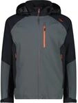 CMP MAN JACKET ZIP HOOD GREY