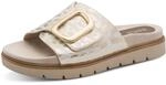 Jana Damen Wedge/Plat Mule Vegan Gold Leo MET 37