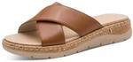 Jana Damen Softline Leather Wedge/Plat Mule 8-27701-46 Flache Sandale, Cognac,...