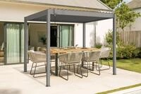 Cazeboo Piana 3x2m freistehende, bioklimatische Pergola in taupefarbenem...