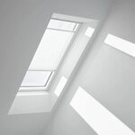 VELUX Original Plissee (FHL), Weisse Seitenschienen, FK06, Wei&szlig;/FHL FK06...