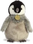 Aurora, 26470, MiYoni Baby Kaiserpinguin, 23cm,Eco-Friendly Pl&uuml;schtier, Grau