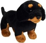 Teddys Rothenburg Teddy Hermann Hund Dackel 21 cm schwarz Pl&uuml;schhund