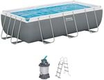 Bestway Steel Pro Max Set Aufstellpool &ndash; 404 cm x 201 cm x 100 cm &ndash; Grau
