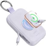 RORRY Power Bank, 5000mAh Powerbank mit Integriertem Kabel, Reise Portable Charger
