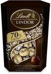 Lindt Schokolade | LINDOR Cornet Dark 70% | 500g | 38 Kugeln in Edelbitterschokolade