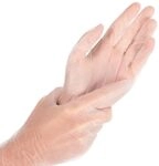 FRANZ MENSCH Hygostar Vinylhandschuhe Ideal Light, transparent, Gr. 8/M |...