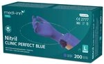 Medi-Inn PRO Clinic Perfect Blue Nitril-Einmalhandschuhe, blau, puderfrei (Gr....