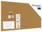 ALLboards Pinnwand mit Holz Rahmen 180x100cm Korktafel Korkwand Pinnwand Kork