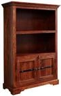 MASSIVMOEBEL24.DE | Oxford Regal Akazie 98x40x148, Farbe:Dunkelbraun lackiert,